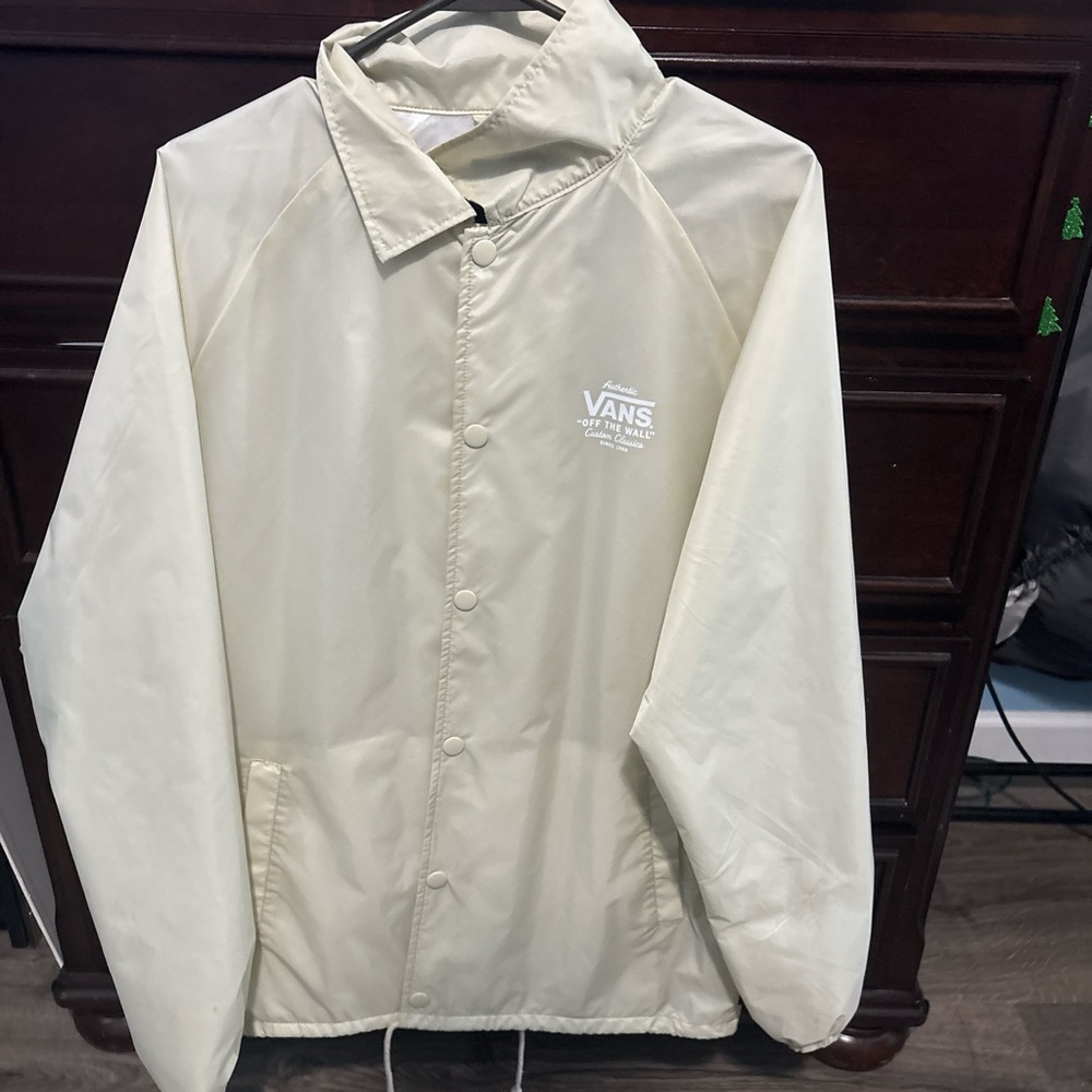 Vans Cream Windbreaker Lightweight Jacket